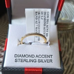 Silver925Genuine Diamond Accent Ring